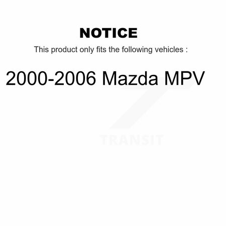 Tor Front Suspension Control Arm Assembly And Tie Rod End Kit For 2000-2006 Mazda MPV KTR-102740